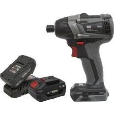 Loops 20V Brushless Impact Driver Kit 1/4" Hex Drive Variable Speed 2 Batteries