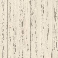 Norwall Shiplap Wallpaper Cream