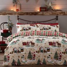 Furn Jolly Santa Print Reversible Cover