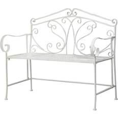 GlamHaus Foldable Shabby Chic Garden Bench