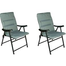 Blue Patio Chairs Grey, 2 Pack