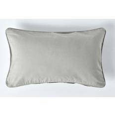 Homescapes Cotton Plain Cushion Cover Grey (50x)