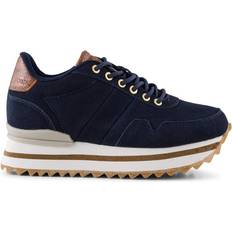 Woden Sneakers Nora III Suede Plateau 39, 009 Dark Navy