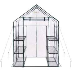 Ogrow 3 Tier 12 Shelf Garden Greenhouse Clear pvc House