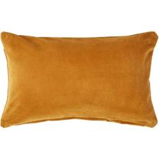 Homescapes Mustard, 30 Velvet Cushion Cover Yellow (50x)