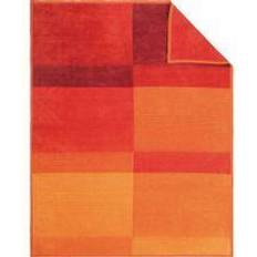 Ibena Jacquard Decke Granada Filz Orange