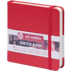 Red Sketch & Drawing Pads Talens Art Creation Sketchbook Red 12x12cm 140g 80 sheets