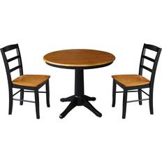 International Concepts 3-piece Solid Wood Dining Set