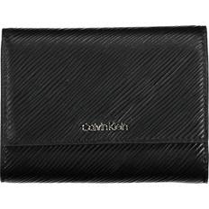 Calvin Klein Elevated Trifold Md Saffiano Wallet - Black