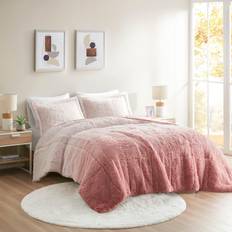 Intelligent Design Leena Shaggy Bedspread Pink (228.6x228.6cm)