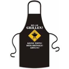 Close Up Grill Text Bin Am Apron Black (98x68cm)