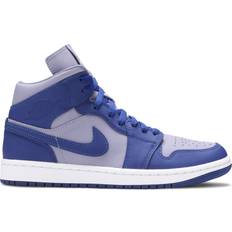 Nike Air Jordan 1 - Women Shoes Nike Air Jordan 1 Mid SE W - Iron Purple/Deep Royal Blue/White