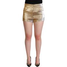 Dolce & Gabbana WoMens Gold Shorts Cotton IT Women's