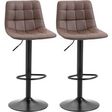 Homcom Modern Counter Bar Stool 110cm 2pcs