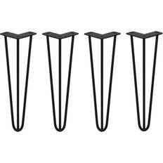 Black Table Legs 4 Hairpin Pin Table Leg