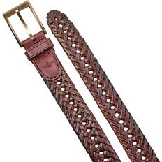 Dockers Men's Braided Dress Belt, Small, Brown