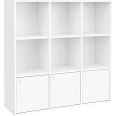 Vasagle Cube White Book Shelf 97.5cm