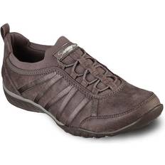 Skechers BREATHE-EASY-REMEMBER ME Ladies Trainers Dark Taupe: