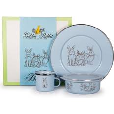 Golden Rabbit Kid's Bunnies 3-Piece Dinnerware Set