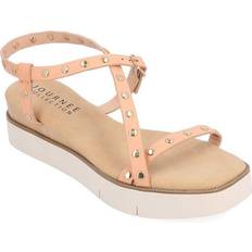 Journee Collection Womens Lindsay Tru Comfort Foam Buckle Platform Sandals