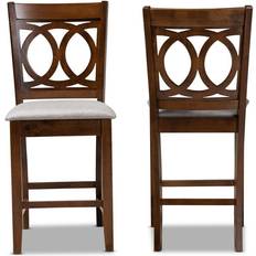 Baxton Studio Lenoir Pub Bar Stool 2