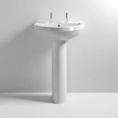 Bathroom Sinks Nuie Basin Pedestal 555mm Wide 2