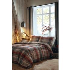 Appletree 'Connolly' 100% Brushed Cotton Set Duvet Cover Red, Grey