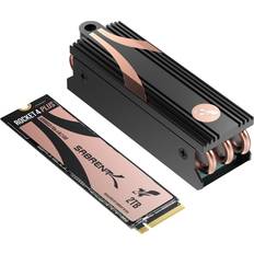 Sabrent Rocket 4 Plus SSD with Heatsink 2TB PCIe Gen 4 NVMe M.2 2280 Internal Solid State Drive, Extreme Speed, Heat Management [SB-RKT4P-HTSP-2TB]