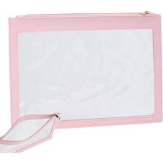 Clear Makeup Pouch Pink