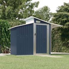 vidaXL Garden Shed Anthracite Galvanised Steel