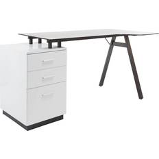 Alphason Cleveland Glass Computer Writing Desk