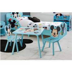 Pink Furniture Set Kid's Room Mickey Mouse Table And 2 Chairs