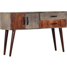 vidaXL Solid Rough Mango Console Table