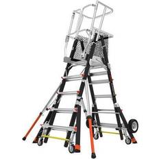 Giant Fiberglass Aerial Safety Cage Ladder, 5-9' Type 1AA 18509-243