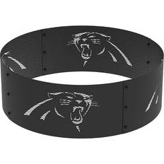 Blue Fountains Sky Carolina Panthers Decorative Steel Round Fire Ring