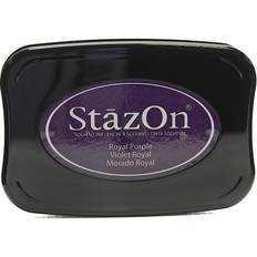 StazOn Solvent Ink royal purple 3.75 in. x 2.625 in. full-size pad