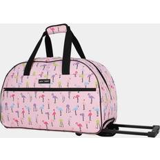 Betsey Johnson Wheeled Weekender Bag Flamingo