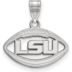 LogoArt Sterling Silver Louisiana State Football Pendant instock P19635