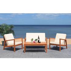 Safavieh PAT7068A Larence 4 Outdoor Lounge Set