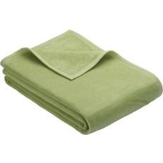 Ibena Solid Plush Blankets Green