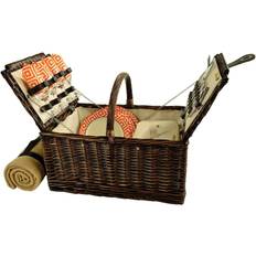 Picnic at Ascot Buckingham for 4 w/Blanket Diamond Orange