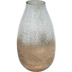 Ivyline Verre Snowdrop Gold Frosted Vase
