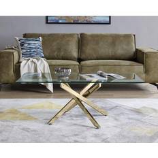 Gold Tables Furniturebox Leonardo Coffee Table 60x120cm