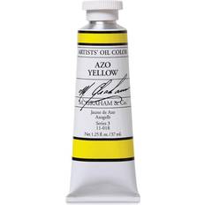 M. Graham Artist Oil Paint Azo Yellow 1.25oz/37ml Tube