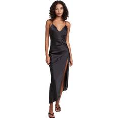 SER.O.YA Emma Silk Dress in Black. L, S, XS