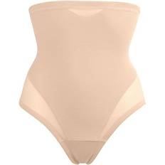 Beige Girdles Miraclesuit Sheer X-Firm Hi Waist Thong