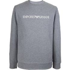 Emporio Armani Logo Fleece Jumper - Gray