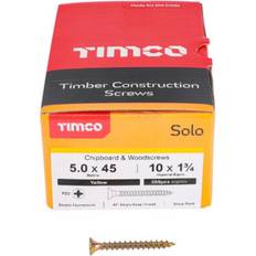 Timco 5.0 45mm Solo Zinc & Yellow Woodscrew Qty 200