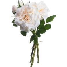 Hill Interiors One Size, Peach/Cream Artificial Short Stem Rose Bouquet