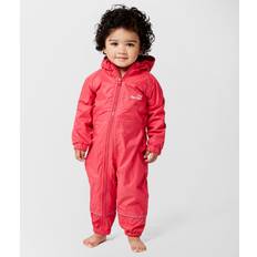 Rain Overalls PETER STORM Infants' Fleece Lined Waterproof Suit, Pink